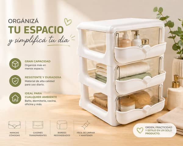 Organizador maquillaje 